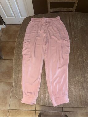 New Look Soft Pink Cargo Joggers with Drawstring Waist